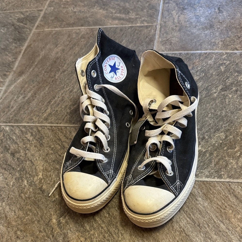 Converse Black and White High-Top Sneakers